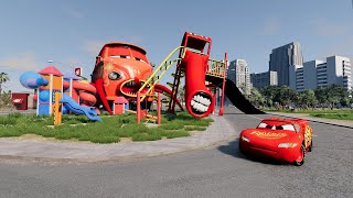 Epic Escape from The Lightning Mcqueen find EXTRA SLIDE  Story of transformation [upl. by Eeroc]