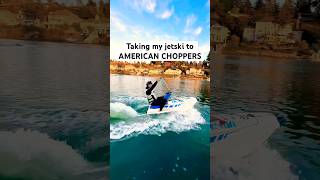 Taking my JETSKI to AMERICAN CHOPPERS😂 shorts shortsvideo motorcycle viral jetski chopper [upl. by Martinez657]