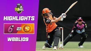 Sydney Sixers v Perth Scorchers  WBBL09 [upl. by Aiclef332]