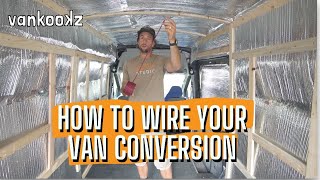 How to Wire A Van Conversion  Beginners Guide to Running Electrical Wiring for a Van [upl. by Suter]