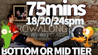 RowAlong Indoor Rowing Workout  75 mins  182024spm [upl. by Nikolaus]