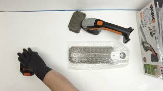 Worx WG801 20V Shrubber Hedge Trimmer amp Shears Unboxing [upl. by Sivahc]