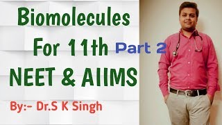 Biomolecules class 11 Biomolecules for NEET  Fatty Acids  Lipids  part 2 [upl. by Eitsym]