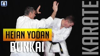 Bunkai Heian Yodan  KARATE [upl. by Oaks548]