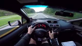 2016 WRX STI POV Driving Stage 2 with a BURBLE TUNE [upl. by Nerol]