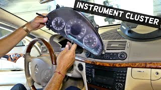 HOW TO REMOVE INSTRUMENT CLUSTER GAUGES ON MERCEDES W211 [upl. by Nannoc]