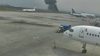 Investigation Deadliest Airplane crash caught on CCTV  Tribhuvan International Airport  NEPAL [upl. by Enyluqcaj742]