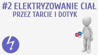 Elektryzowanie ciał przez tarcie i dotyk 2  Elektrostatyka [upl. by Ardnaxila]