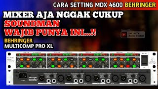 ⛔Cara Setting Multicomp ProXL Behringer MDX4600  Gate amp Compressor ‼️ [upl. by Ardnaek109]