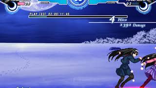 Melty Blood Actress Again Current Code CSeifuku Akiha Corner Combo 5 [upl. by Ablasor]