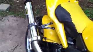 All custom 02 Honda CBR 954 two brothers exhaust [upl. by Hopper]