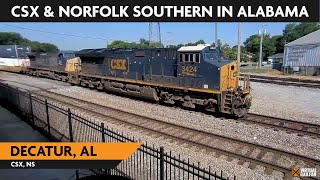 Decatur Alabama USA  Virtual Railfan LIVE [upl. by Nilved625]