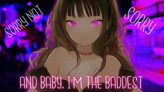 ◤Nightcore◢ ↬ Sorry Not Sorry lyrics [upl. by Walther465]