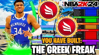 THE BEST GIANNIS ANTETOKOUNMPO DEMIGOD BUILD IN NBA2K24 NEXT GEN  REBIRTH POWER FORWARD BUILD 2K24 [upl. by Mikael342]