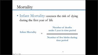 KINE 404 Measure of morbidity and mortality Rates in epidemiology recording [upl. by Grand959]