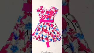 Beautiful Floral Frock Design 2024  Easy Cut amp Simple Sew [upl. by Lamberto190]