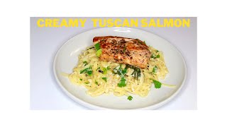 BEST Creamy Tuscan Salmon  Foodforthought Recipe [upl. by Aynos]