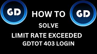 gdtot error 403  limit rate exceeded  gdtot authourization error  gdtot login 401 disabled client [upl. by Aramad]