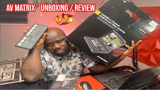 AVMATRIX VIDEO SWITCHER PVS0613U UNBOXING  REVIEW IN ENGLISH [upl. by Filahk]