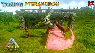 I Tame Pteranodon And Build My House In Hindi In Modded ARK mobile  ARK Survival Gameplay 2 [upl. by Esiuole]