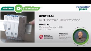 Rockwell Automation 1694 Electronic Circuit Protection  Webinar Wednesday [upl. by Ivette]