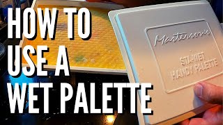 How To Use A Wet Palette  Easy Wet Palette Setup For Acrylic Paints amp Miniatures [upl. by Aicatsal]