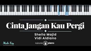 Cinta Jangan Kau Pergi  Sheila Majid Vidi Aldiano KARAOKE PIANO  MALE KEY [upl. by Ydollem528]