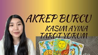 AKREP BURCU  KASIM ayına TAROT tahmini 2024 ❤️❤️❤️ [upl. by Swann]