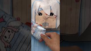 Skincare DIY Cinnamoroll Roblox Paper Squishy💆💙 blindbagpaper shorts papercraft cinnamoroll [upl. by Animsay]