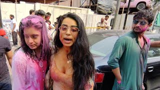 Sumbul Touqeer Khan And Soundarya Sharma Fahmaan KhanAyesha Singh At Holi Party [upl. by Oiramel]