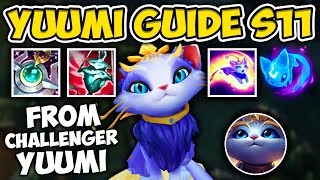 SEASON 11 YUUMI SUPPORT GUIDE RUNES AND BUILD  HOW TO CARRY  League of Legends [upl. by Astrahan220]