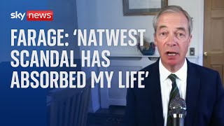 Nigel Farage says 10 banks turned him down [upl. by Kcirevam]