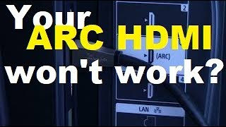 How to troubleshoot an ARC HDMI connection between TV and soundbar or receiver [upl. by Carolann921]