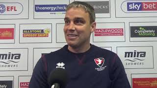 Michael Duff on Cheltenhams home clash with Port Vale [upl. by Malinowski]