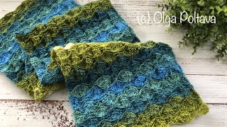 How to Crochet Easy Lacy Scarf Crochet Video Tutorial [upl. by Adriaens]