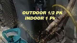 Indoor AC 1pk pakai outdoor 12 pk [upl. by Ahsyle]