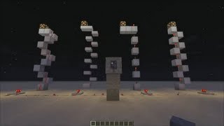 Redstone Basics How to transmit redstone signals vertically [upl. by Bary]