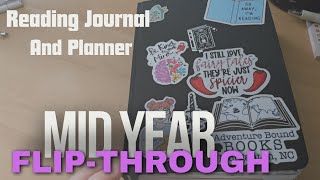 MIDYEAR READING JOURNAL  PLANNER FLIP THROUGH [upl. by Ariek142]