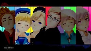 【APヘタリアMMD】 Nordic Maniacs 【DenmarkSweden】 [upl. by Symon]