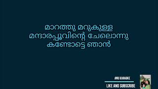 Malayalam Movie Songs Karaoke Marathu Marukulla with lyrics [upl. by Ailemak246]