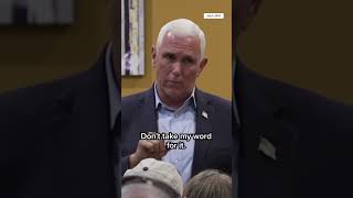 Pence corrects Trump supporter [upl. by Chil]