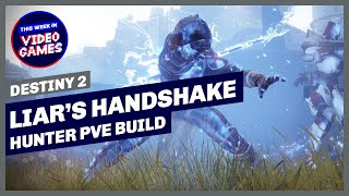 Destiny 2  Liars Handshake Hunter PVE build Cross Counter Combination Blow and OneTwo Punch [upl. by Htevi]