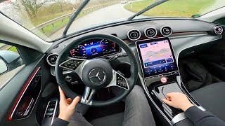 2023 Mercedes Benz c class c220d T  pov test drive mercedes benz mercedesbenz [upl. by Nogaem]