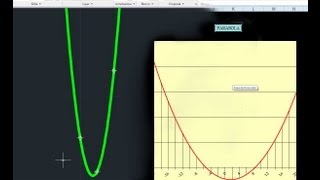 Come costruire una Parabola in Autocad da una funzione di Excel  creating a parabola [upl. by Adkins]