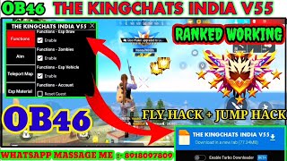 THE KING CHEATS V55  OB46 FF HACK  FREE FIRE MOD MENU  THE KING CHEATS MOD MENU  FF HACK [upl. by Iarised]