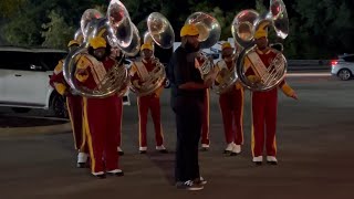 Tuskegee University Tuba Section Post Game 2024 Red Tails Classic At Cramton Bowl [upl. by Aztilem]