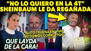 CASO LAYDA LLEGA A MAÑANERA ¡CLAUDIA LE DA REGAÑIZA EN VIVO YO NO LO QUIERO ALITO TRUENA EN TV [upl. by Gnouhk]