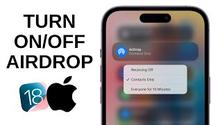 How to Turn On Airdrop on iPhone  iOS 18 [upl. by Hammer578]