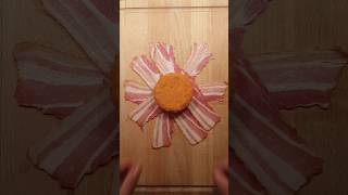 Panierter Camembert Käse mit Bacon 🥓🧀 food cheese bacon cooking eating creative shorts [upl. by Jeremias]