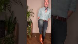 How to wear double denim What is a Texan Tux How to dress like a cowboy denimdream [upl. by Shoshanna]